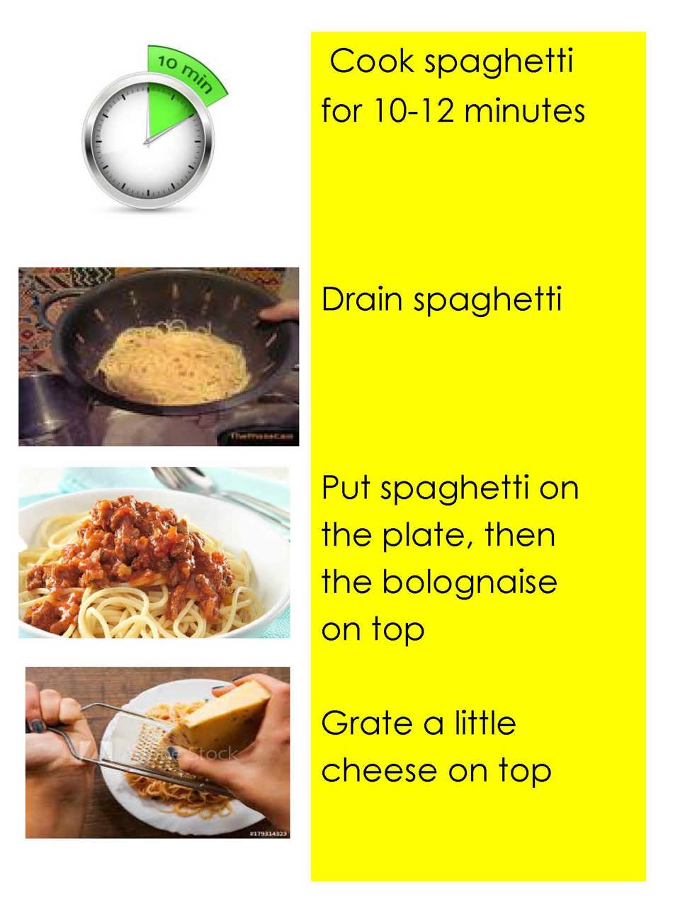 How to make spaghetti bolognaise steps