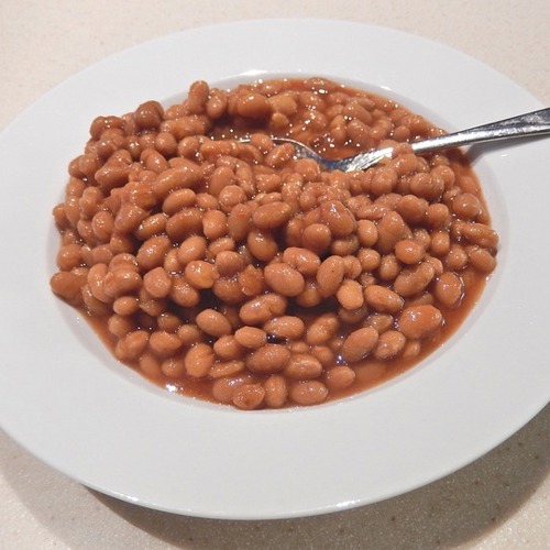 Bowl of baked beans