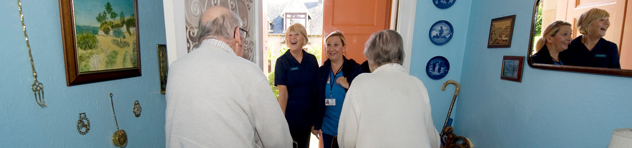 Nurses visiting patients home