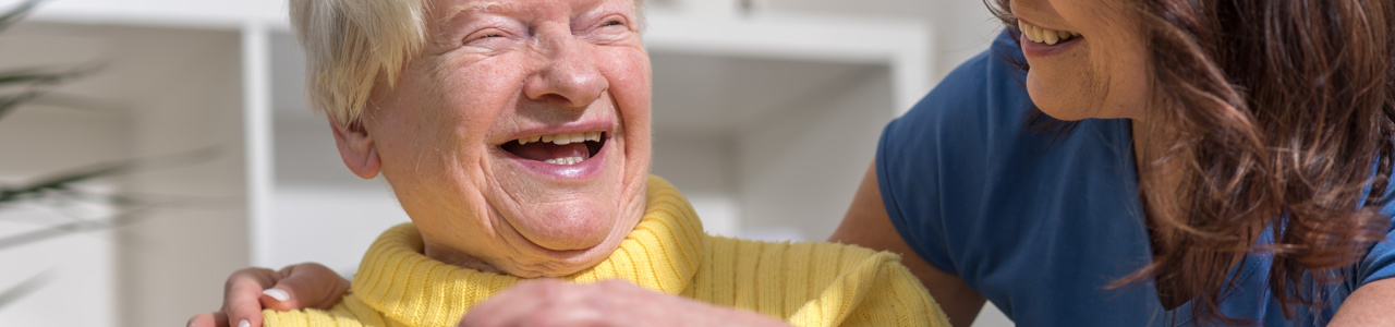 Carer with older patient