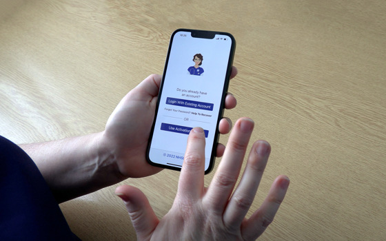 Elsie NHS App on phone