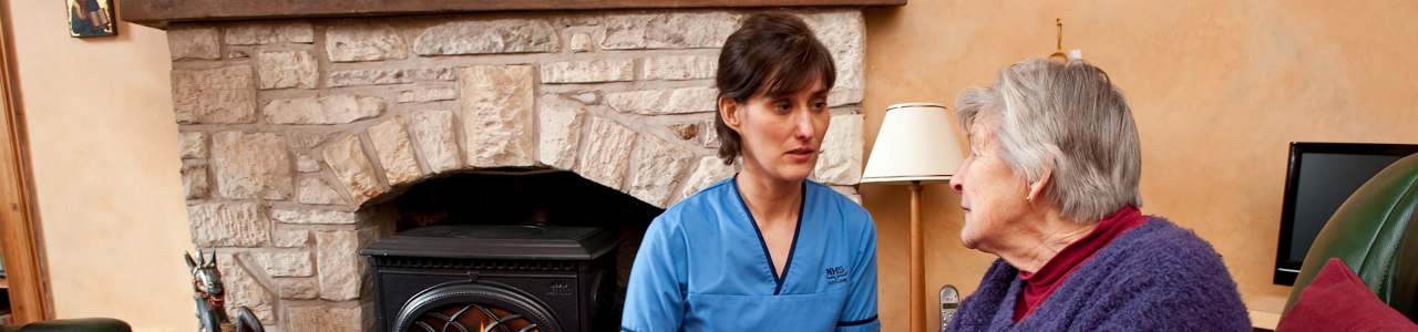 Nurse Visits Older Woman At Home