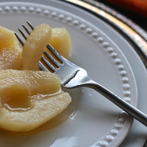 tinned pears